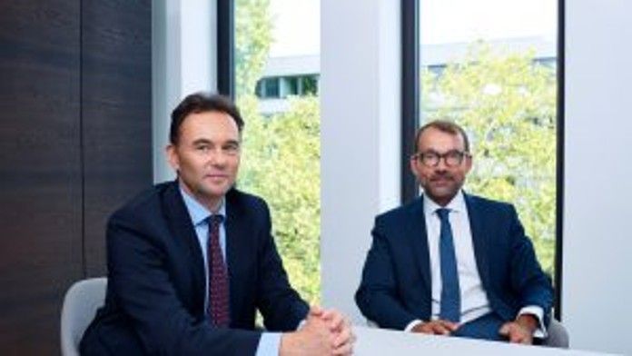 Dr. Jörg Goschin und Alexander Thees, Geschäftsführer von KfW Capital