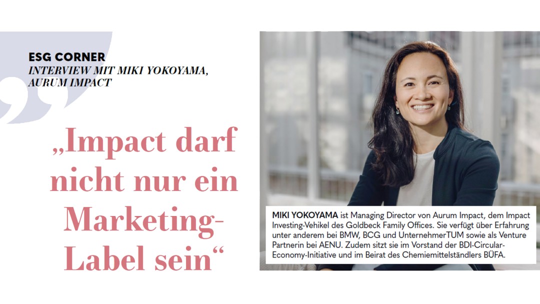 ESG Corner_Impact darf nicht nur ein Marketing-Label sein